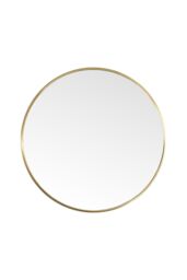 Living and Home 80cm Nordic Round Wall Mirror in Natural - thumbnail 2