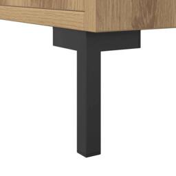 Berkfield Home Sideboard Artisian Oak 90x34x80 cm Engineered Wood in Brown - Size: 90 x 34 x 80 cm - thumbnail 9