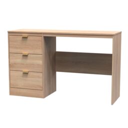Ready Assembled 2 U Denver 3 Drawer Desk (Ready Assembled) in Light Oak - thumbnail 3