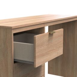 Ready Assembled 2 U Denver 3 Drawer Desk (Ready Assembled) in Light Oak - thumbnail 5