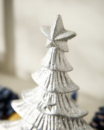 Dibor Set of 2 Cast Iron Silver Decorative Christmas Stocking Holders - Size: 2 Pack - thumbnail 4