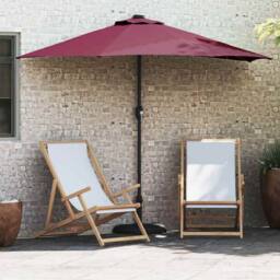 Berkfield Home Garden Parasol Bordeaux red Standard Fabric - thumbnail 2