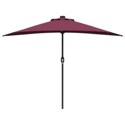 Berkfield Home Garden Parasol Bordeaux red Standard Fabric - thumbnail 5