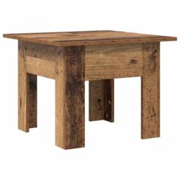 Berkfield Home Elegant Coffee Table Old wood 55 x 55 x 42 cm Engineered wood in Brown - thumbnail 3