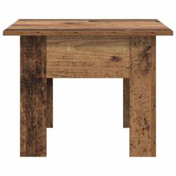 Berkfield Home Elegant Coffee Table Old wood 55 x 55 x 42 cm Engineered wood in Brown - thumbnail 5