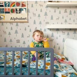 Safetots Wooden Bed Rail in Grey - Size: 38 cm x 140 cm - thumbnail 6