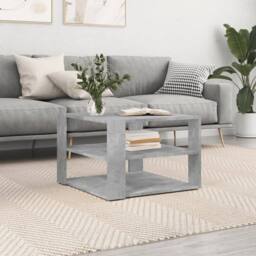 Berkfield Home Coffee Table Concrete Grey 59.5x59.5x40 cm Engineered Wood - thumbnail 2