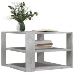 Berkfield Home Coffee Table Concrete Grey 59.5x59.5x40 cm Engineered Wood - thumbnail 3