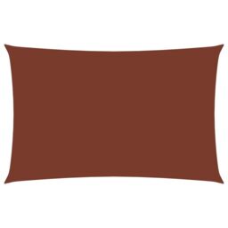 Berkfield Home Sunshade Sail Oxford Fabric Rectangular 3x5 m Terracotta in Brown - thumbnail 1