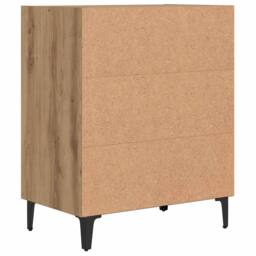 Berkfield Home Sideboard Artisan Oak 57x35x75 cm Engineered Wood in Brown - Size: 57 x 35 x 75 cm - thumbnail 6