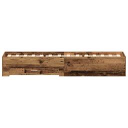 Berkfield Home Elegant Bed Frame Old Wood 90x200 cm Engineered Wood in Brown - thumbnail 7