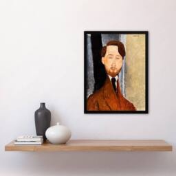 Artery8 Amedeo Modigliani Framed Wall Art Print Leopold Zborowski Portrait - Size: A4 - thumbnail 2