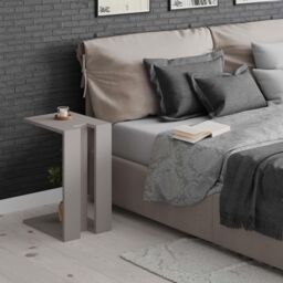 Decortie 'Muju' Modern C-Shape Side Table 57cm - Multipurpose End Table in Grey - Size: 1 Pack - thumbnail 2