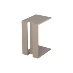 Decortie 'Muju' Modern C-Shape Side Table 57cm - Multipurpose End Table in Grey - Size: 1 Pack - thumbnail 3