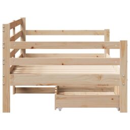 Berkfield Home Daybed with Drawers without Mattress 90x190 cm Single Solid Wood in Brown - thumbnail 7