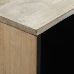Berkfield Home Media Storage Cabinets & Racks White & Black Engineered wood - thumbnail 6