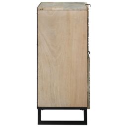 Berkfield Home Media Storage Cabinets & Racks White & Black Engineered wood - thumbnail 4