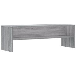 Berkfield Home TV Cabinet Grey Sonoma 120x40x40 cm Engineered Wood - Size: 120 x 40 x 40 cm - thumbnail 2