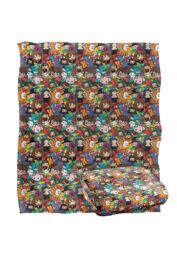 Warner Brothers Harry Potter Hero Chibi Collage Blanket 152 x 127 cm in White - thumbnail 2