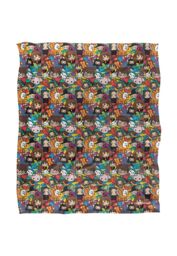 Warner Brothers Harry Potter Hero Chibi Collage Blanket 152 x 127 cm in White - thumbnail 1