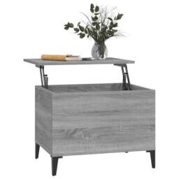 Berkfield Home Coffee Table Grey Sonoma 60x44.5x45 cm Engineered Wood - thumbnail 5