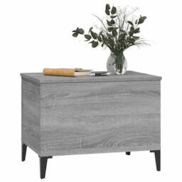 Berkfield Home Coffee Table Grey Sonoma 60x44.5x45 cm Engineered Wood - thumbnail 4