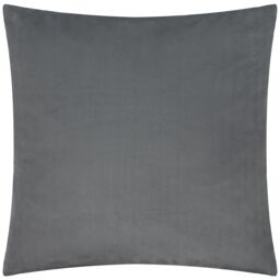 Paoletti Savoy Stripe Velvet Cushion in Charcoal - Size: 50 cm x 50 cm - thumbnail 3