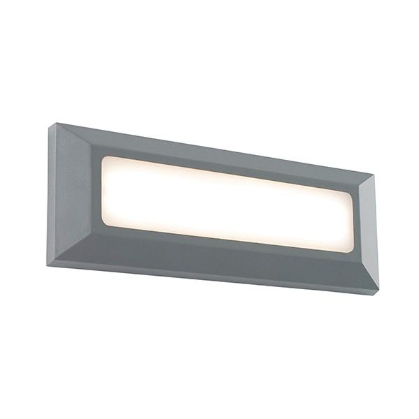Netlighting Severus Outdoor Integrated LED Landscape Direct IP65 3W Grey Abs Plastic & Frosted Pc