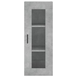 Berkfield Home Wall Mounted Cabinet Concrete Grey 34.5x34x90 cm - thumbnail 6