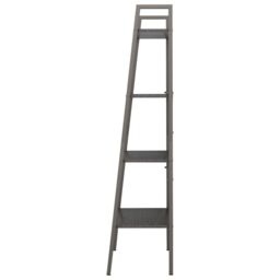 Berkfield Home 4-Tier Standing Shelf Black 56x35x140 cm - Size: 56 x 35 x 140 cm - thumbnail 4