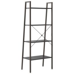 Berkfield Home 4-Tier Standing Shelf Black 56x35x140 cm - Size: 56 x 35 x 140 cm - thumbnail 5