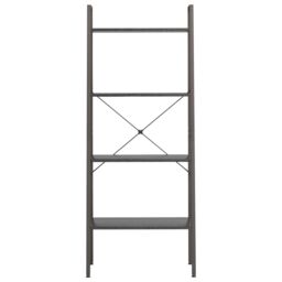 Berkfield Home 4-Tier Standing Shelf Black 56x35x140 cm - Size: 56 x 35 x 140 cm - thumbnail 3