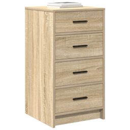 Berkfield Home Sideboard Sonoma Oak 40x41x75 cm Engineered Wood in Beige - Size: 40 x 41 x 75 cm - thumbnail 3