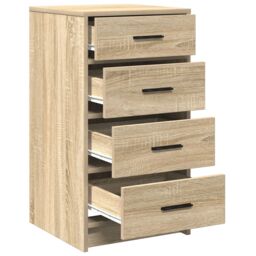 Berkfield Home Sideboard Sonoma Oak 40x41x75 cm Engineered Wood in Beige - Size: 40 x 41 x 75 cm - thumbnail 5