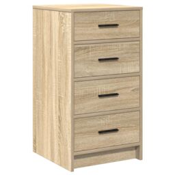 Berkfield Home Sideboard Sonoma Oak 40x41x75 cm Engineered Wood in Beige - Size: 40 x 41 x 75 cm - thumbnail 2