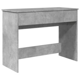 Berkfield Home Dressing Table with Mirror Concrete Grey 100x45x76 cm - Size: 100 x 45 x 76 cm - thumbnail 2
