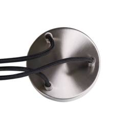 Wyld and Coco Three-Light Pendant Cluster Grey Concrete with Pine Wood Accent - thumbnail 5