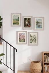 Living and Home 5-Piece Photo Frame Set in Beige - thumbnail 4