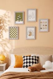 Living and Home 5-Piece Photo Frame Set in Beige - thumbnail 3