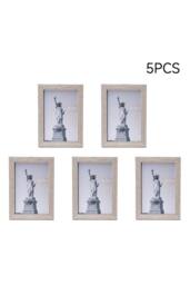 Living and Home 5-Piece Photo Frame Set in Beige - thumbnail 5