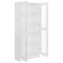Berkfield Home Vitrine Cabinet White 82.5x30.5x185.5 cm Engineered Wood - thumbnail 5