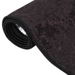 Berkfield Home Rug Washable 80x150 cm Anthracite Anti Slip in Black - Size: 100 cm diameter - thumbnail 5