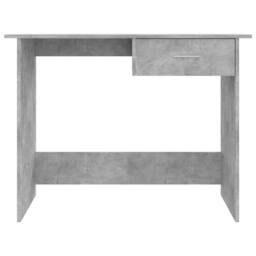 Berkfield Home Desk Concrete Grey 100x50x76 cm Engineered Wood - Size: 100 x 50 x 76 cm - thumbnail 4