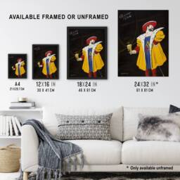 Artery8 Vintage Fort Carre Beer Advert Vintage Framed Wall Art Print Cappiello - Size: A4 - thumbnail 3