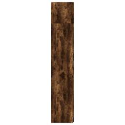 Berkfield Home Storage Cabinet Smoked Oak 70x42.5x225 cm Engineered Wood in Brown - thumbnail 7