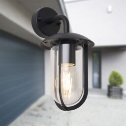 First Choice Lighting Set of 2 Bronty - Black Outdoor Wall Lights - thumbnail 3