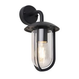 First Choice Lighting Set of 2 Bronty - Black Outdoor Wall Lights - thumbnail 2