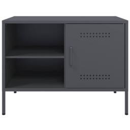 Berkfield Home TV Cabinets 2 pcs Anthracite 68x39x50.5 cm Steel in Dark Grey - thumbnail 7