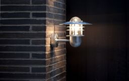 Nordlux Industrial Outdoor Wall Light Silver Galvanized steel E27 Coastal/Marine Safe - Mains Powered, IP54 - thumbnail 2