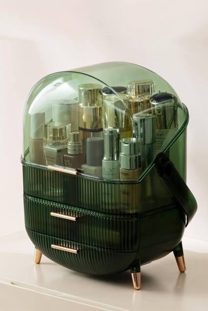 Lovely Cosmetics Organizer Skincare Box in Green - image 1
